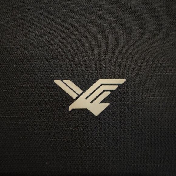 Men’s XL Black Full Zip Hoodie Sweatshirt Heavy Cotton Blend Eagle Logo Athletic - Picture 3 of 9